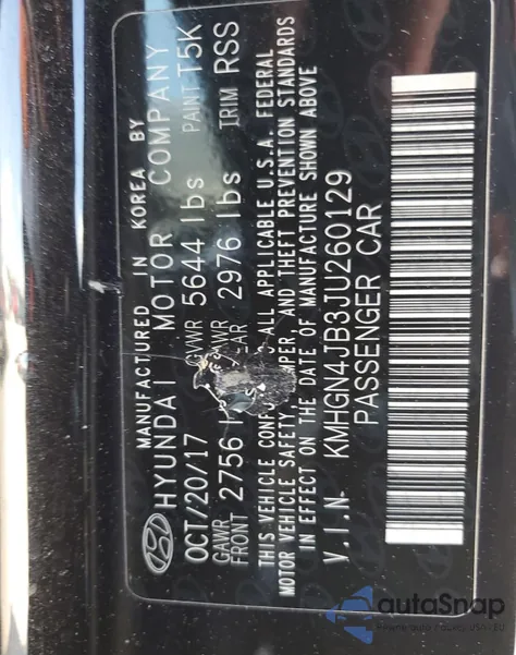 2018 Genesis G80 Sport from USA, damaged, VIN KMHGN4JB3JU260129